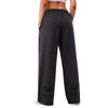 Women's Loose Elastic Waist Pocket Casual Pants Plaid Print Wide Leg Trousers