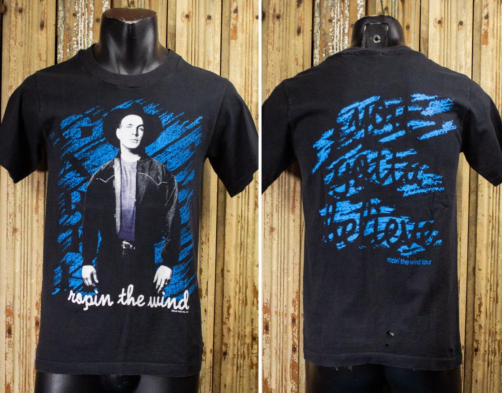 Vintage Garth Brooks Ropin  The Wind Concert T Shirt 1991 M