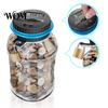 Visible Coin Bank for Teens Digital with Intelligent Counting, Safety Padlock ABS Transparent Durable Container Savings Jar, Money Management Box Kids