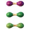 Kids Wooden Double Head Maraca Musical Percussion Instrument Teaching Aid Toy
