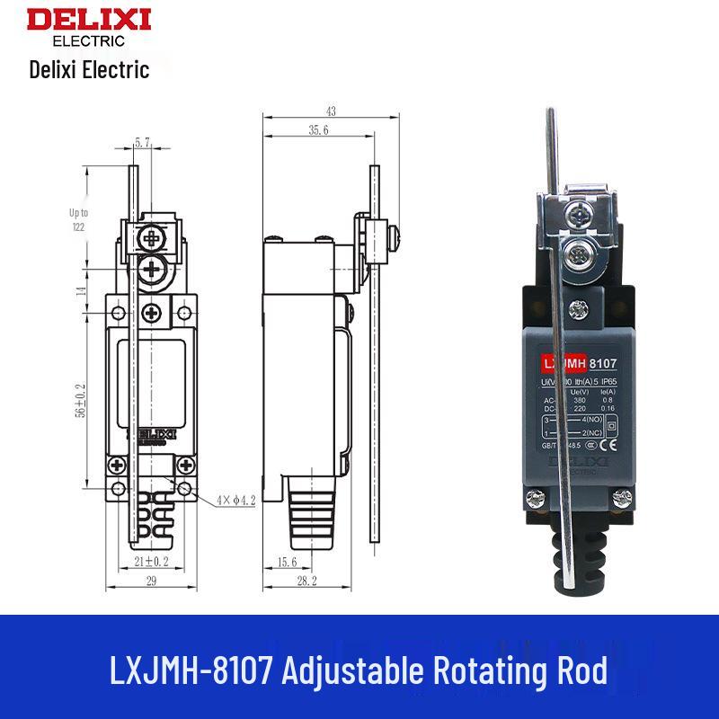 DELIXI LXJM S8108 Roller Limit Switch Replacement for LXJM1