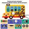 Non-Toxic Interactive School Bus Learning Toy With Lights Switches And Realistic Engine Sounds Sensory Play For Children 18 Months And Up