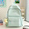 Sac à dos pour femmes nouveau de grande valeur style japonais ins couleur bonbon fraîche pois sac à dos étudiants collège sac à dos léger