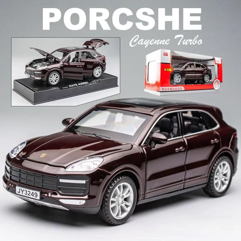 RUM1:32 Scale Porsche Cayenne Alloy Car Model Light & Sound Effect Die Cast Car Model Toys for Boys Toys for Kids Gift for Boys Car for Boys