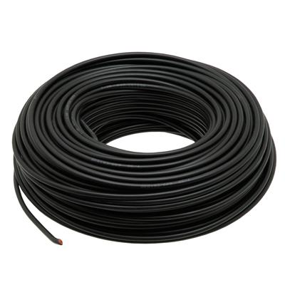 Černý vodič, elektrický svazek, průřez 2,5 mm², =50 m, verze FLYY
