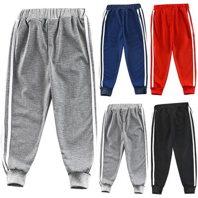 Dětské pruhované dlouhé kalhoty Chlapci Dívky Bavlna Harem Kalhoty Volné Volné Sportovní Oblečení