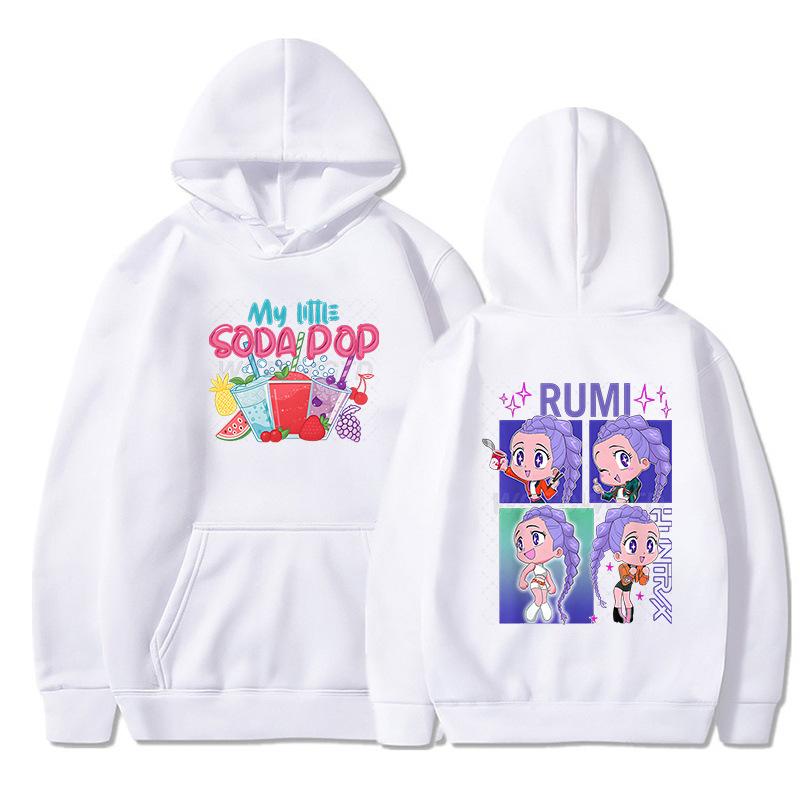 Anime K-Pop Demon Hunters Hoodie Men Women Harajuku Pullover Tops UNISEX Sportswear Fashion Hooded Sweatshirt Trends Tops