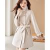 Women's Elegant Wool Blend Mid-length Coat