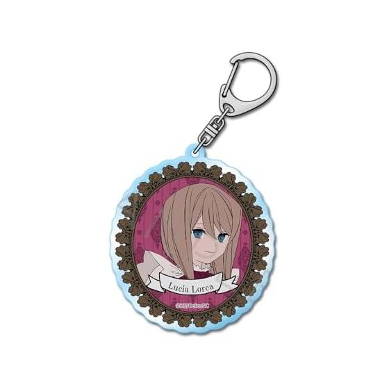 TRUMP Series TV Anime  Delico s Nursery  [Lucia Lorca] Acrylic Keychain H One Point Clear Acrylic Approx. 7cm Square or Less