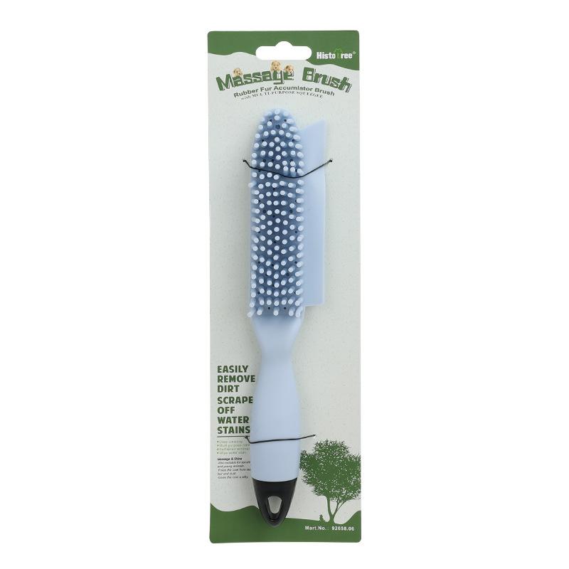 

Pet Grooming Massage Brush for Cat Dog Bath Time Hair Removal Tool Multi-Purpose Furniture Lint Remover Sofa Carpet Cleaning Brush with Soft Bristles