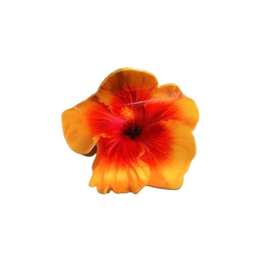 

Versatile Bohemian Claw Clip Vintage Artificial Flower Headpiece Hawaiian Vacation жовтий