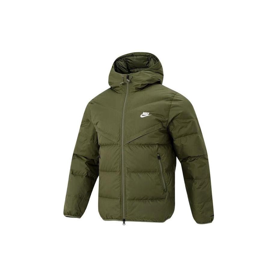 New Nike Sportswear Therma FIT Repel Hooded Puffer Classic Jacket Green FZ1103-222