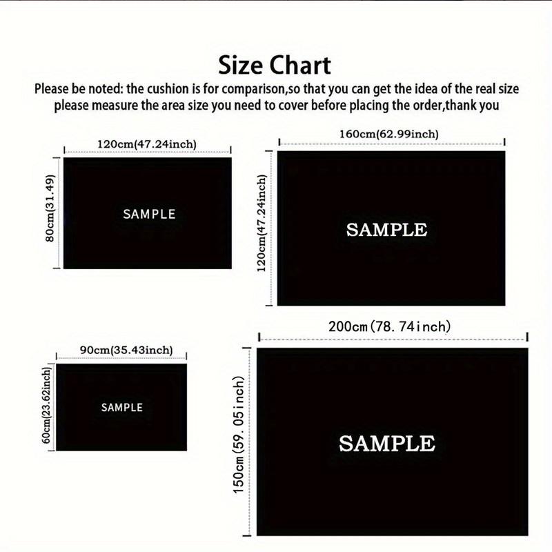 1pc Encanto Pattern Area Rug Soft Flannel Floor Mat for Living Room,Office,Bedroom and Carpet