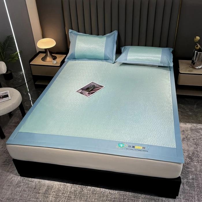 Jacquard Ice Silk Mat Bed Maternal and Infant Grade Ice Silk Summer Air Conditioning Mat Machine Washable