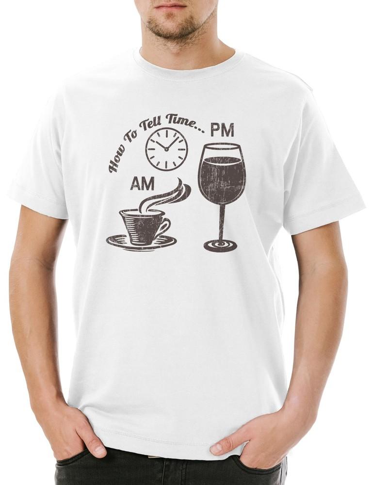 

How To Tell Time Mens T-Shirt Alcohol Drunk Tea Drunk Party Alcohol Wasted 4XL