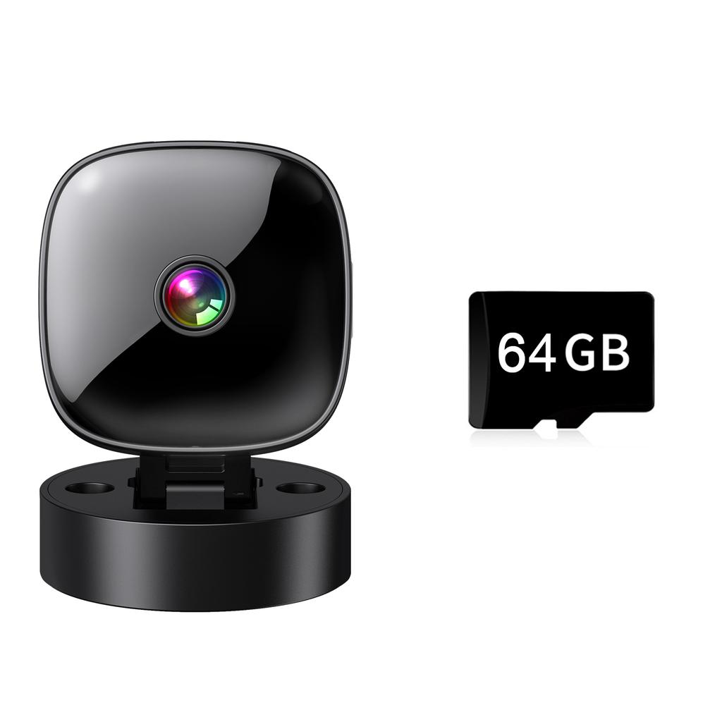 FHD 1080P Mini Wireless WiFi Camera 360°Rotatable Infrared Night Vision Support SD Card Recording and Saving Videos Surveillance
