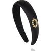 AUGUST ALICE Versailles Dew Hairband_Satin Black