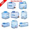 6/8/13/18L Water Container Portable Water Tank Container with Faucet No Leakage Large Capacity for Camping Cooking Water Storage