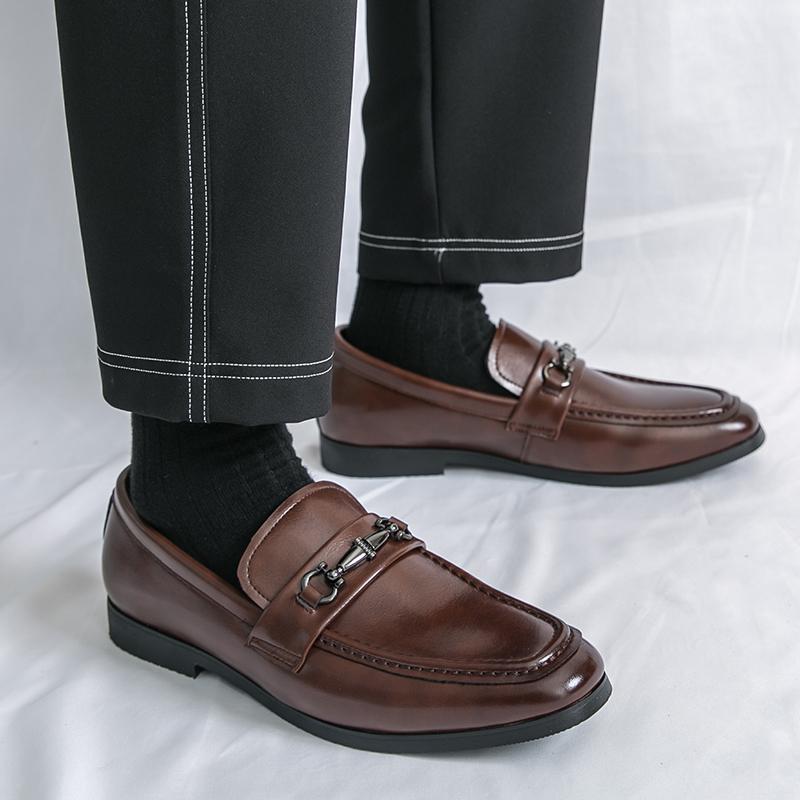 Classic Casual Business Shoes Men Wedding Leather Loafers Male Trend Men's Dress Shoes Party Office Social Leather Shoes For Men