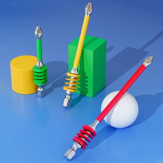 1/3Pcs Magnetic Bit Set with Spring Impact-Resistant Hexagonal Electric Screwdriver