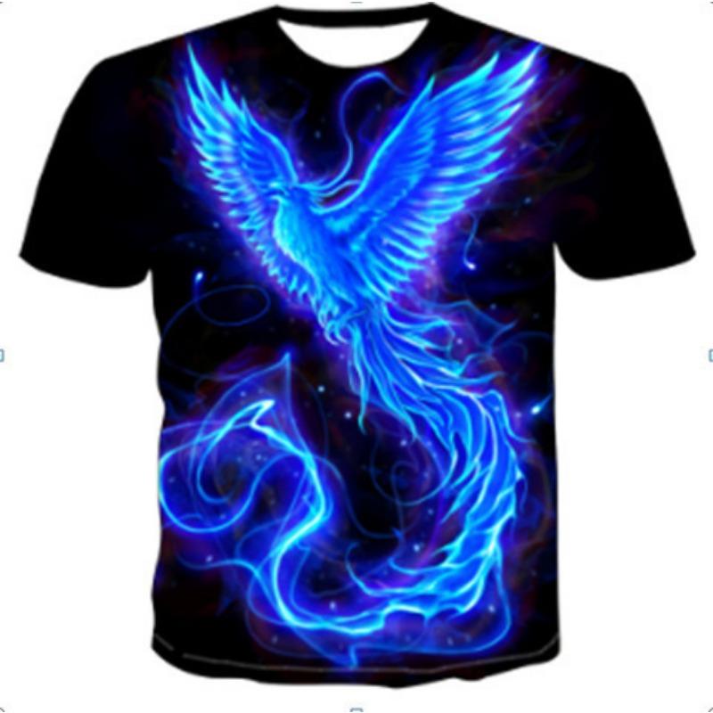 Men's Casual Digital Printing Trend T-shirt Digital Printing 3D T-shirt