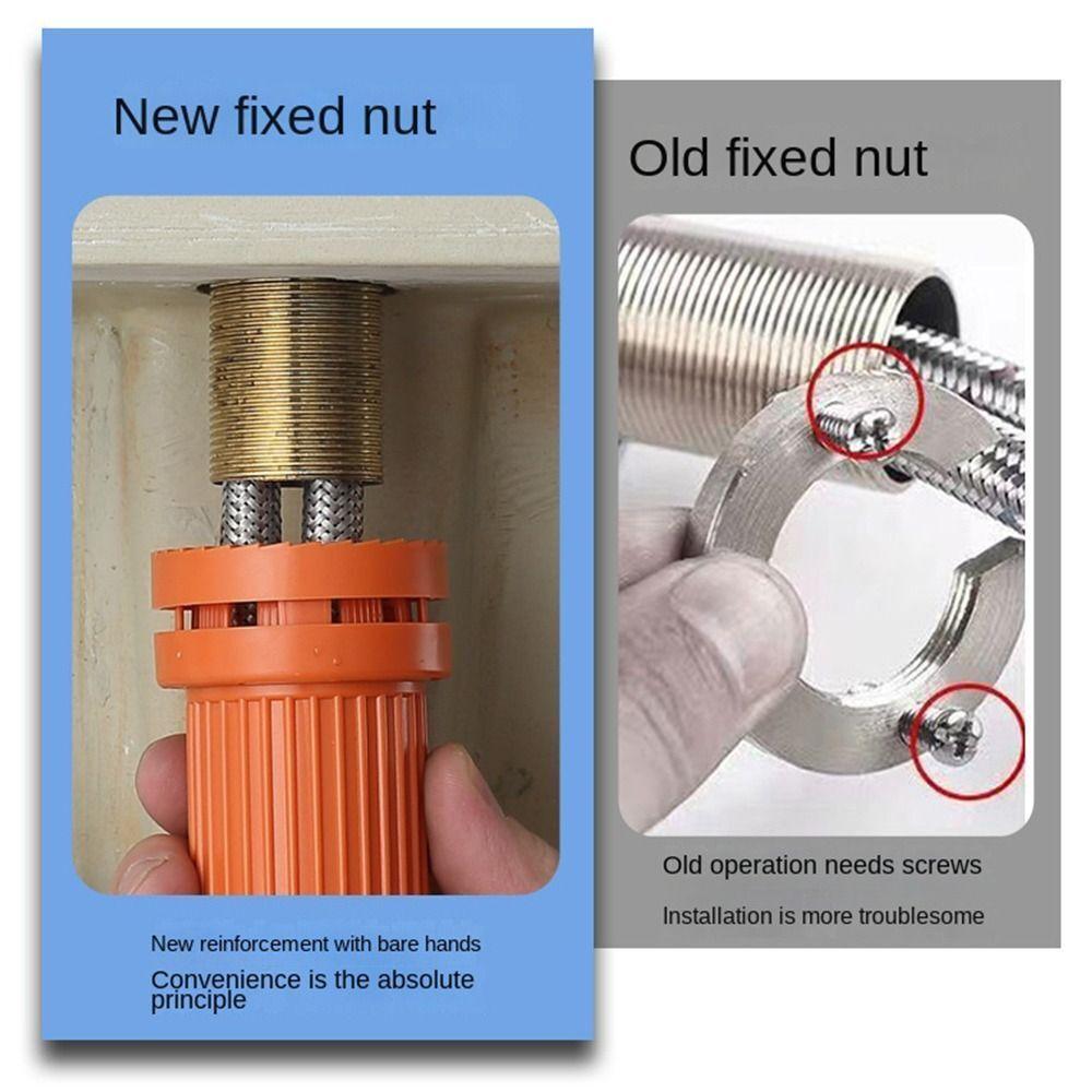 Faucet Fixed Base Wash Basin Fixation Foot Nut Tap Fastener for Kitchen Bathroom Sink Faucet Quick Install Repair Accessories