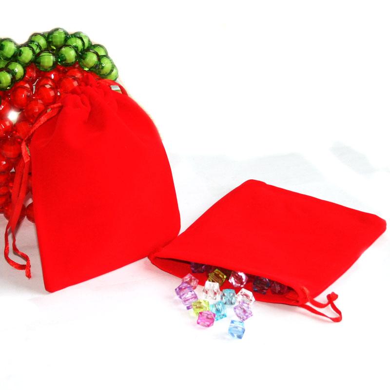 Adjustable Drawstring Velvet Bags Jewelry Packaging Bags Candy Wedding Bags Gifts Pouches