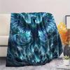 1Pc Phoenix Print Flannel Blanket, High Quality Comfortable for All Seasons, Home Decor, Warmth and Comfort, Perfect for Christmas Gifts