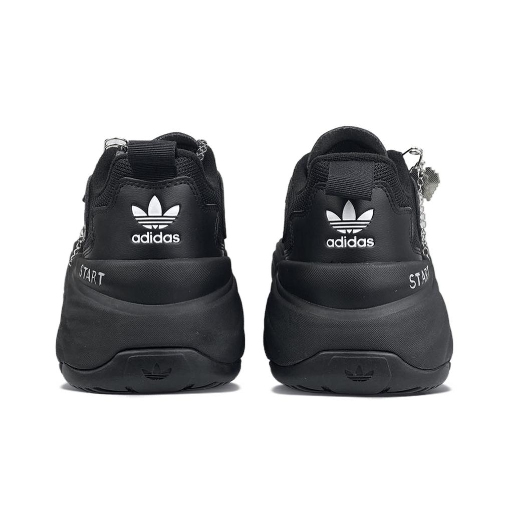Adidas Originals OZGAIA Slip Resistant Low top Casual Shoes Women's Black Silver IG6045(Team401-)