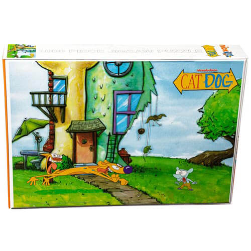 Catdog Yard 1000 Piece Jigsaw Puzzle