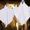 Haunted House Hanging Ghost Prop Halloween Outdoor Decoration, Cute Flying White for Suspended Simple Shape Front Yard, Porch, Patio, Lawn,