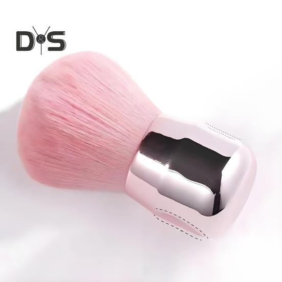 Nailart-Staubpinsel mit Griff, Nailart-Staubpuderentferner, Reiniger, Kabuki-Pinsel, Mehrzweck-Pinsel für lose Power-Foundations, Rouge, Make-up