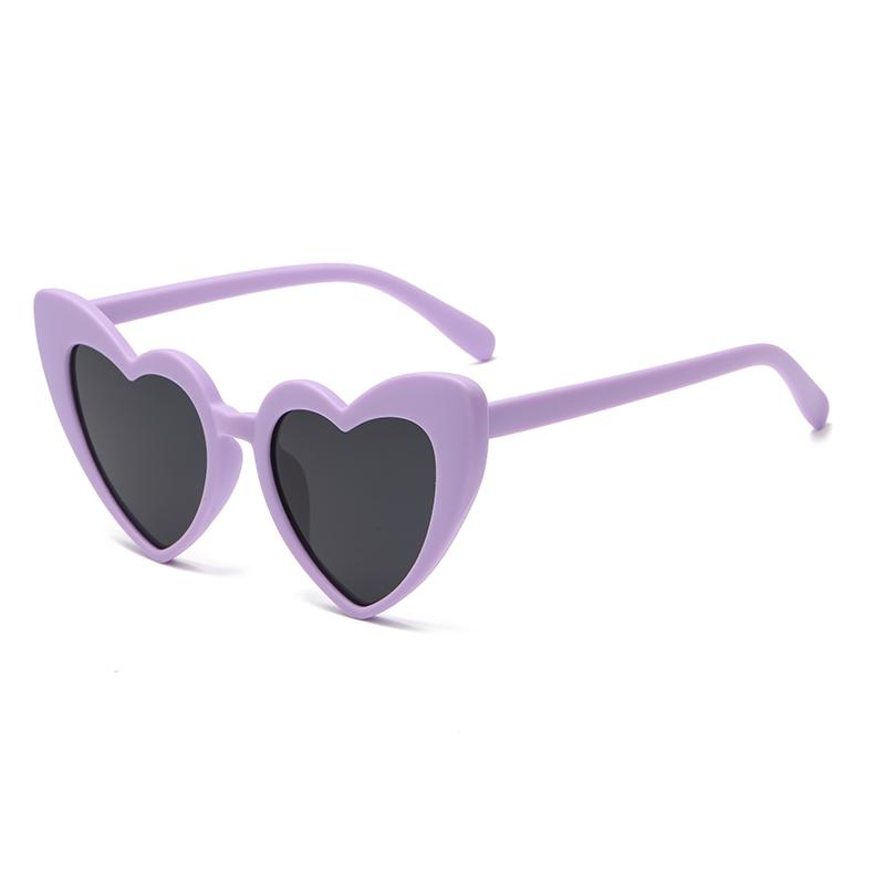 New Heart Shaped Candy Sunglasses Female Punk Cat Eyes Fashion Accessories Large Frame Sparkling Pink Crystal Eyeglasses