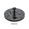 Fontana solare da 1 W, vasca per uccelli, laghetto, patio, fontana alimentata, 13/16 cm, decorazione da giardino, cascata galleggiante da giardino, pompa per fontana