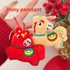 2026 Year of Horse Stuffed Animal Horse Keychain Pony Figurine  Chinese New Year Gift