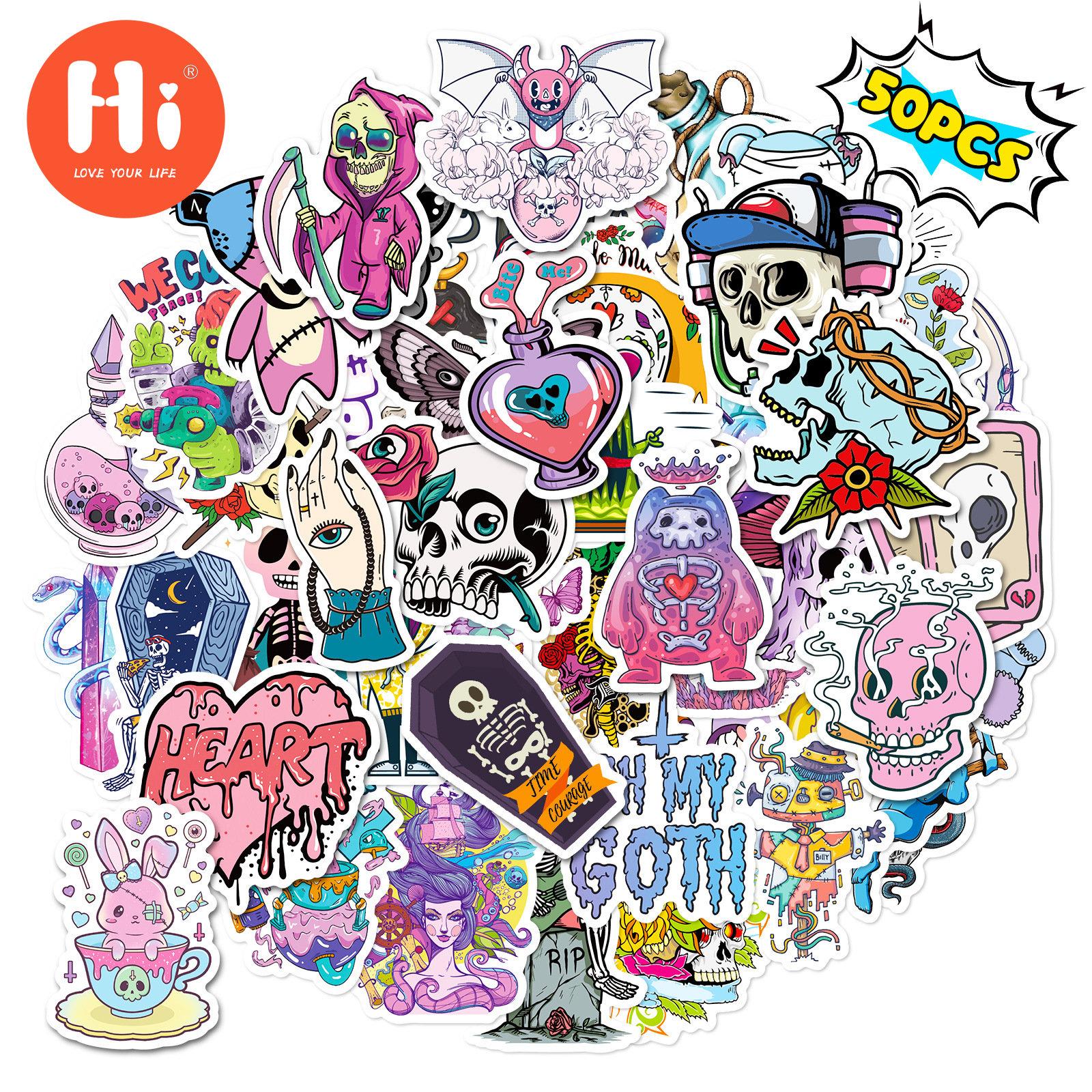 

50 шт. новые наклейки, милые наклейки для ноутбука, наклейки для мобильных телефонов