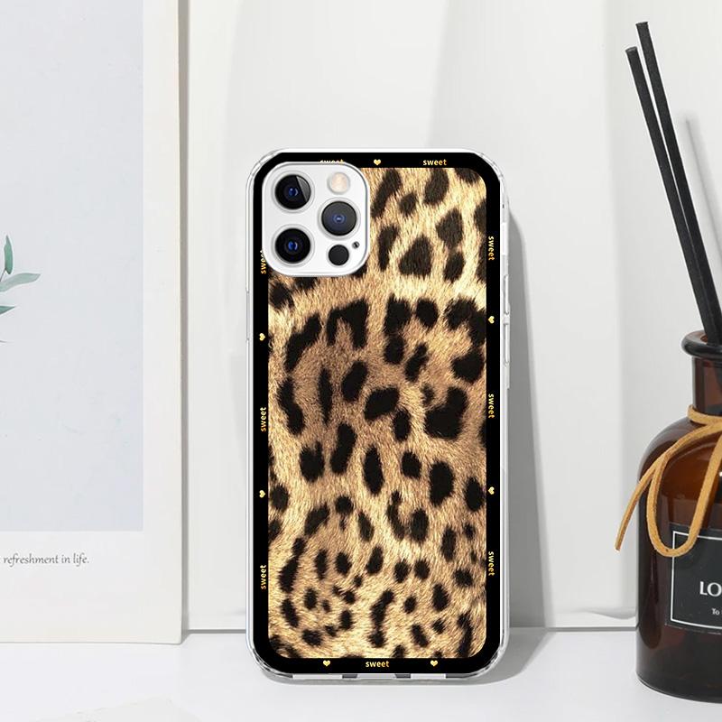 Animal Leopard Print Phone Case For Iphone 17 Air 16 15 Plus 16E 14 Pro Max 13 Mini 12 11 7 8 SE Fundas Soft Back Cover 17 Air 1