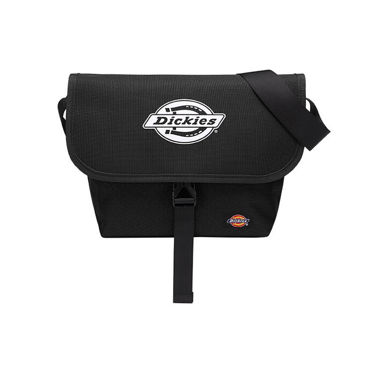 

New Dickies Polyester Messenger Bag, Shoulder Bag, Crossbody Bag Medium Size Unisex Black 191U90LBB40BK02 21.1*11.9*22.1CM