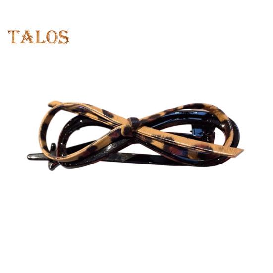 

Заколка-бант для волос с закрученным бантом, заколка-кнопка, заколка для волос, заколки для женщин и девочек, аксессуары для волос на каждый день, вечеринки, свадьбы леопардовый