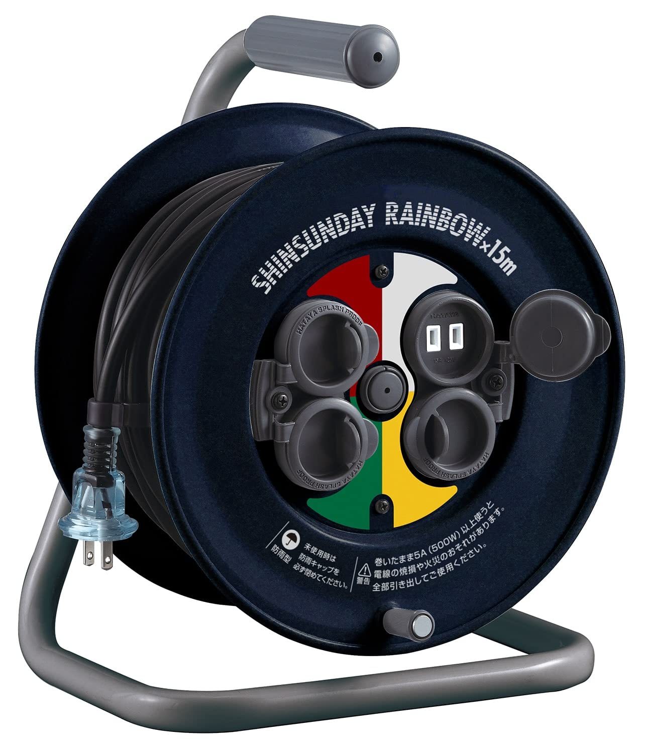 

Hataya Shin Sunday Rainbow Reel, Для улицы, Погодоустойчивый, Сделано в Японии, 15 м, Темно-синий, CC-15Y(N)