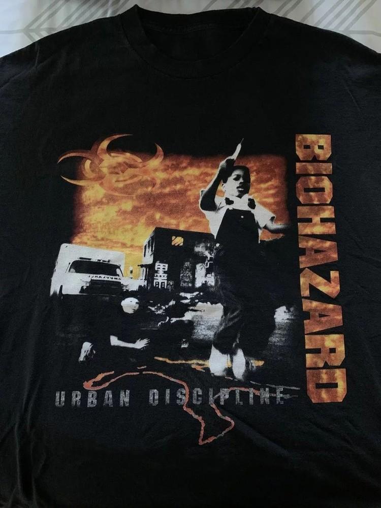Редкая Горячая Футболка Biohazard Band Urban Discipline Черная S-5XL PN321 Унисекс S