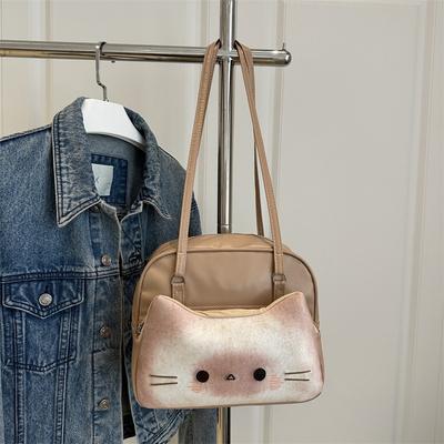 Niche Design Toast Kitten a Pack Multi-purpose Shoulder Messenger Bag New Cute Versatile Women's Backpack