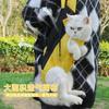 Pet bag cat bag portable travel backpack cat out canvas chest four-legged backpack one piece