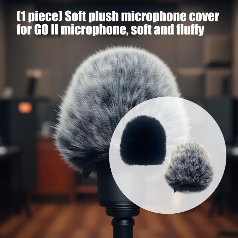 Professional Flocking Foam Mics Windscreen Perfect Fit For GO II Mics Wind Muff Enhances Sound Quality Suitable For Studio