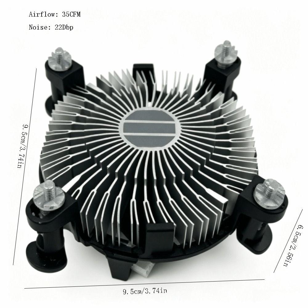3.5-Inch Fan CPU Cooler Heat Sink Fan for Intel Socket 1150/1155/1156 For Office PC Desktop PC