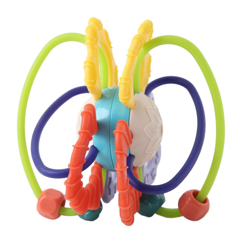 Beißringball Spielzeug Sicher Beruhigen Fördern Hand-Auge-Koordination Silikon Kaubar Sensorisch Beißringball