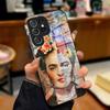 F-Frida Kahlo Handyhülle Für Samsung A25 A13 A33 5G A54 A36 A35 A56 A52 A14 Stoßfeste Glasabdeckung