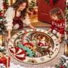 Stain Resistant 3D Illusion Rug Wear Resistant Festive Area Mat  Indoor Entrance