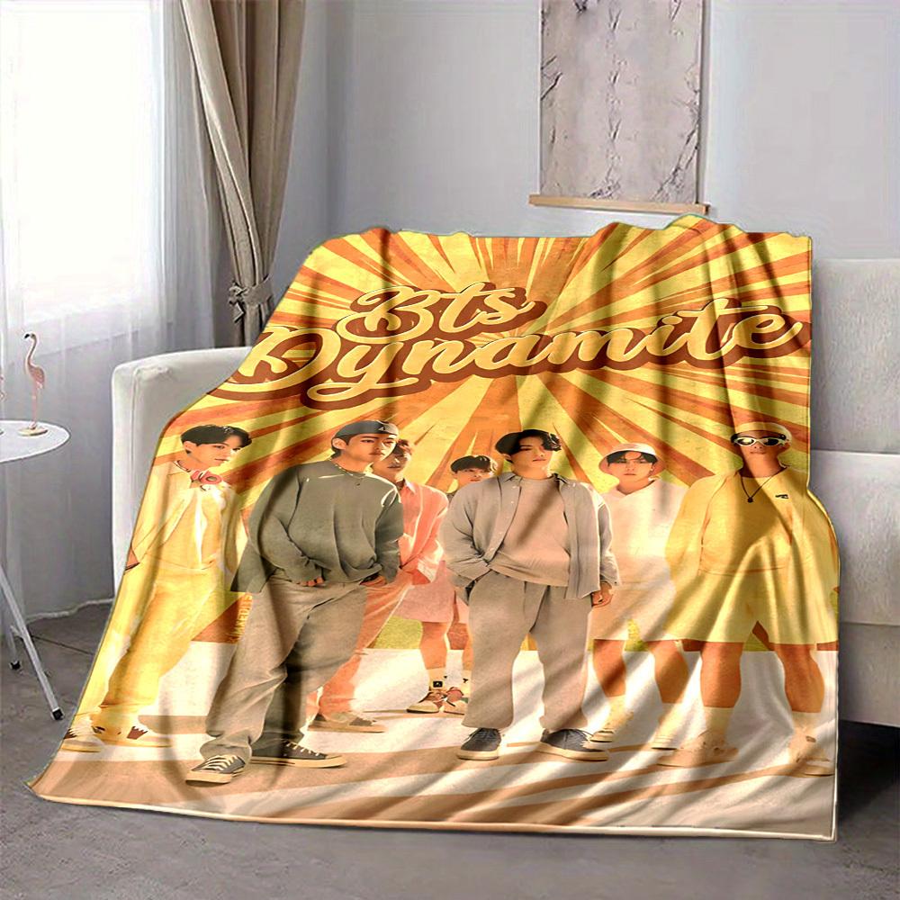 1PC Dynamite Blanket Soft Warm All Season Throw for Sofa, Bed, Car, Office Vibrant Colorful Design, Durable & Cozy Gift