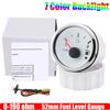 Stainless Steel 100~600mm Fuel Float Sensor+52mm Fuel Level Gauge 0-190ohm Oil Tank Meter with Alarm for Car Yacht 12V24V Custom